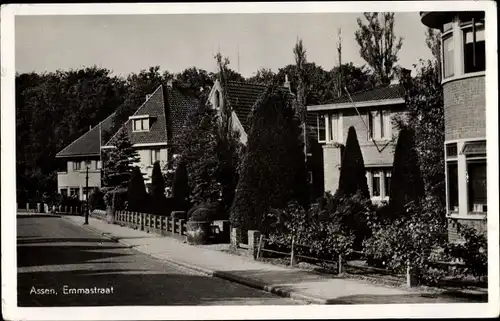 Ak Assen Drenthe Niederlande, Emmastraat