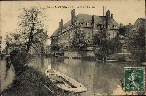 Ak Vierzon Cher, Bords de l'Yevre