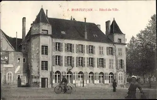 Ak Montluçon Allier, Hotel de Ville