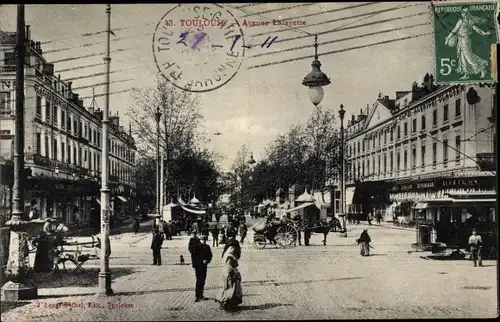 Ak Toulouse Haute Garonne, Avenue Lafayette