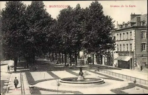 Ak Montluçon Allier, Avenue de la Gare