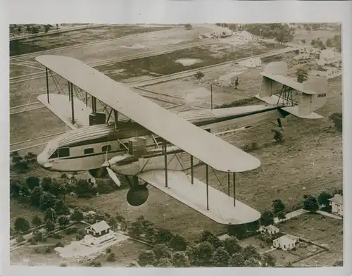 Foto Long Island New York USA, Roosevelt Field, Great Curtiss Condor Plane, test flight