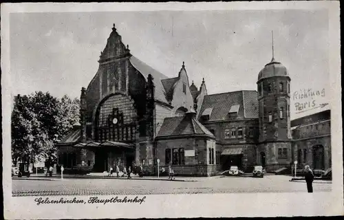 Ak Gelsenkirchen im Ruhrgebiet, Hauptbahnhof