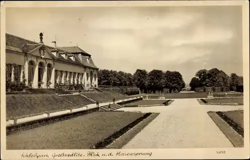 Ak Großsedlitz Heidenau in Sachsen, Schlosspark, Blick n. d. Hasensprung