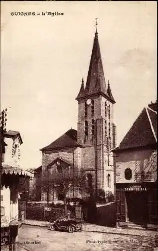 Ak Guignes Seine et Marne, L´Eglise