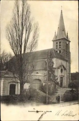 Ak Guignes Rabutin Seine et Marne, Eglise