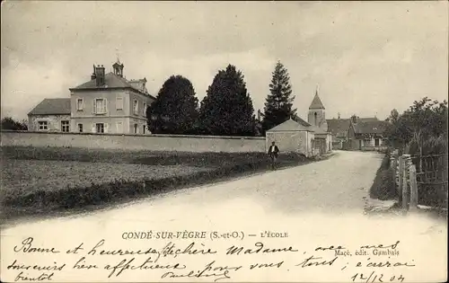 Ak Condé sur Vègre Yvelines, L´École