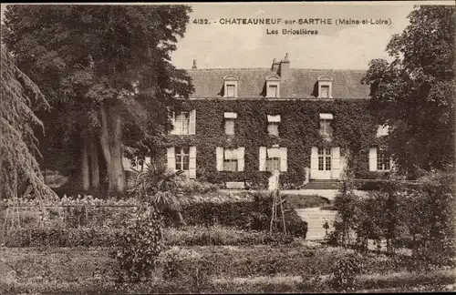 Ak Chateauneuf sur Sarthe Maine-et-Loire, Les Briostieres