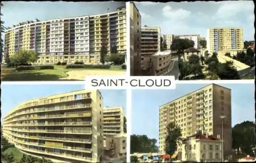 Ak Saint Cloud Hauts de Seine, Quartier du Val d'Or
