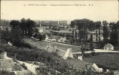 Ak Troo Loir et Cher, St. Jacques des Guerets et la Vallee du Loir