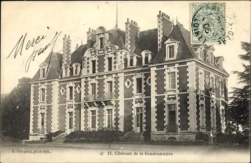 Ak Loir et Cher, Château de la Gendronniere