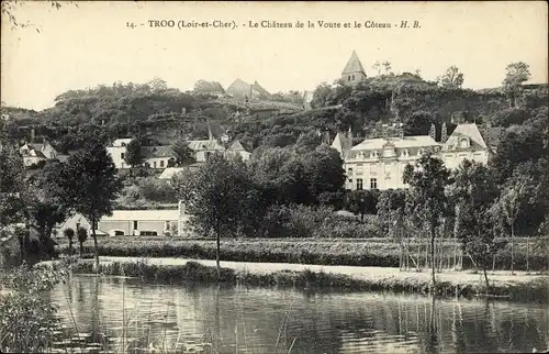Ak Troo Loir et Cher, Le Château de la Voute et le Coteau