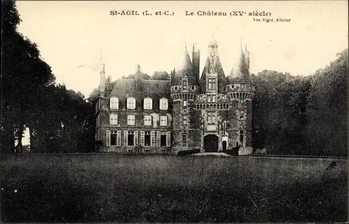 Ak Saint Agil Loir et Cher, Le Château