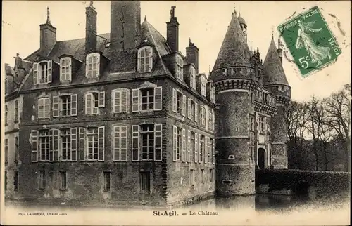 Ak Saint Agil Loir et Cher, Le Château