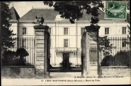 Ak Chef Boutonne Deux Sèvres, Hôtel de Ville