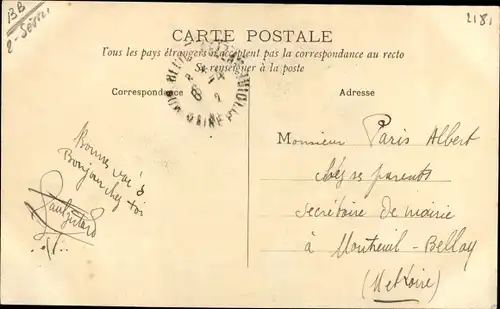 Ak Chef Boutonne Deux Sèvres, Vue Panoramique