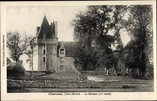 Ak Cherveux Deux Sevres, Le Château