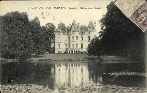 Ak La Fontaine Saint Martin Sarthe, Chateau du Maurier