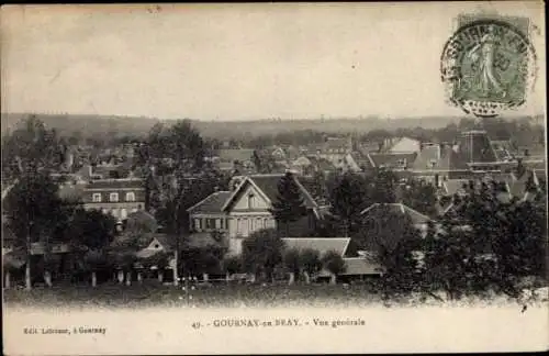 Ak Gournay en Bray Seine Maritime, Vue générale