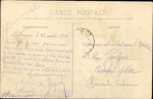 Ak Penhoet Loire Atlantique, Vue générale avec Mean, Hauts Fourneaux de Trignac
