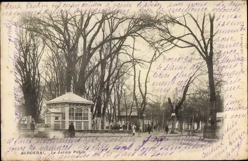 Ak Bergerac Dordogne, Le jardin public