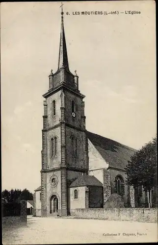 Ak Les Moutiers-en-Retz Loire Atlantique, Eglise