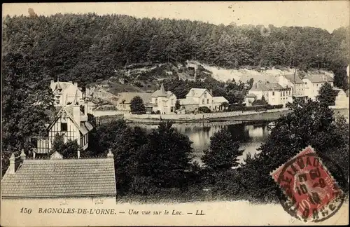 Ak Bagnoles-de-l’Orne Orne, Une vue sur le Lac