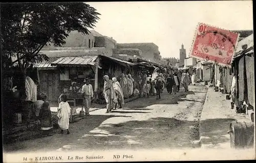 Ak Kairouan Tunesien, La Rue Saussier