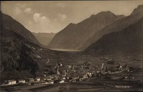 Ak Poschiavo Kanton Graubünden, Gesamtansicht