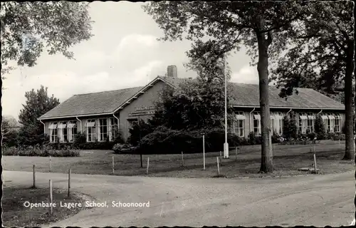 Ak Schoonoord Drenthe Niederlande, Openbare Lagere School