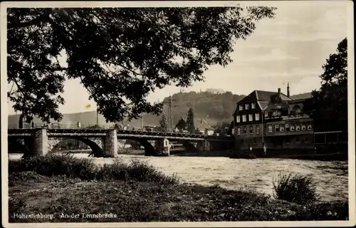 Ak Hohenlimburg Hagen Ruhrgebiet, Partie an der Lennebrücke