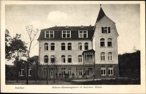 Ak Aachen in Nordrhein Westfalen, Männer Genesungsheim im Aachener Walde