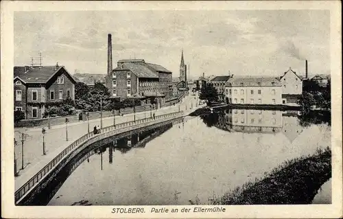 Ak Stolberg im Rheinland, Partie an der Ellermühle