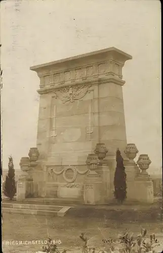 Foto Ak Friedrichsfeld Voerde am Niederrhein, Denkmal