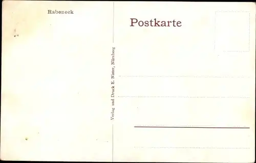 Ak Waischenfeld in der Fränkischen Schweiz Bayern, Burg Rabeneck