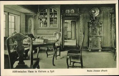 Ak Keitum auf Sylt, Altfriesisches Haus, Bestes Zimmer