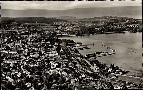 Ak Konstanz am Bodensee, Fliegeraufnahme