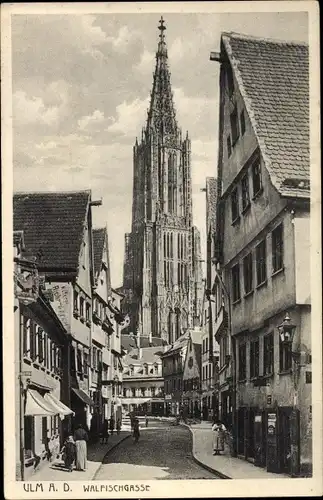 Ak Ulm an der Donau, Walfischgasse