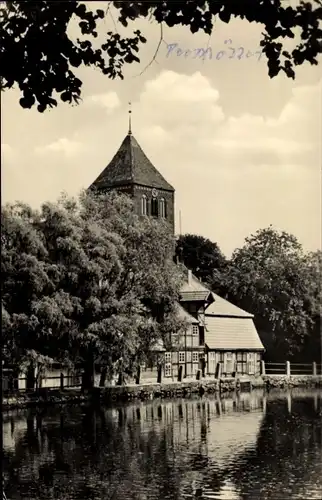 Ak Teterow Mecklenburg Vorpommern, Partie am Mühlenteich