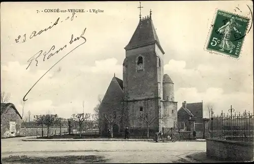Ak Condé sur Vesgre Yvelines, Église