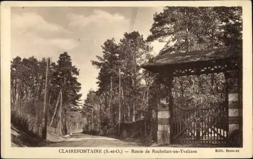Ak Clairefontaine-en-Yvelines, Route de Rochefort en Yvelines