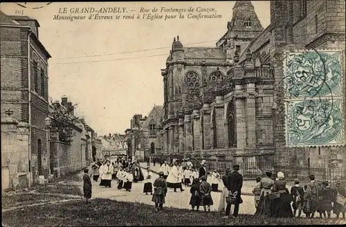 Ak Le Grand Andely Eure, Rue de Fontanges de Couzon