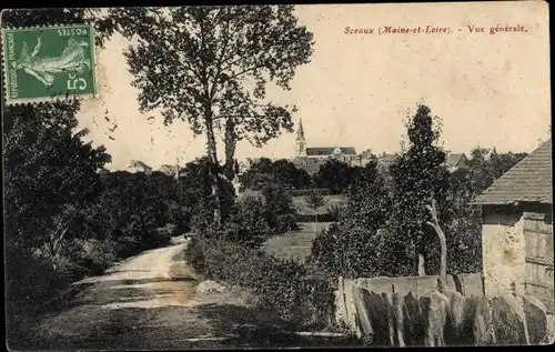 Ak Sceaux d’Anjou Maine et Loire, Vue generale