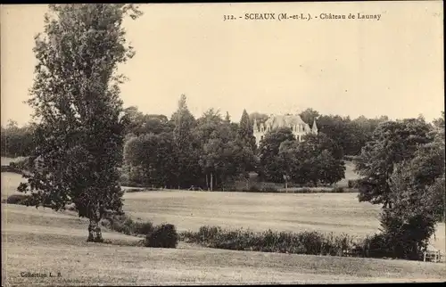 Ak Sceaux d’Anjou Maine et Loire, Chateau de Launay