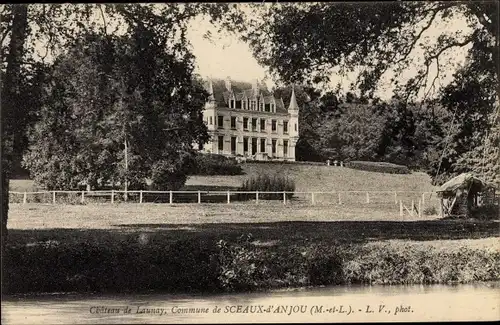 Ak Sceaux d’Anjou Maine et Loire, Chateau de Launay