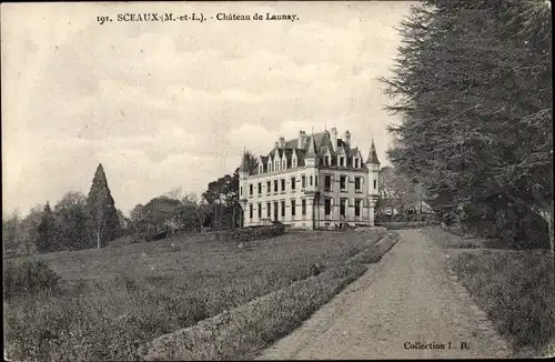 Ak Sceaux d’Anjou Maine et Loire, Chateau de Launay