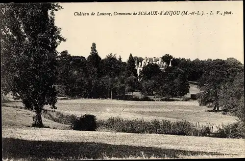 Ak Sceaux d’Anjou Maine et Loire, Chateau de Launay