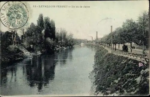 Ak Levallois Perret Hauts de Seine, Ile de la Jatte