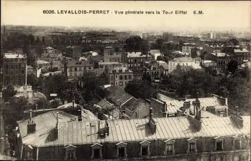 Ak Levallois Perret Hauts de Seine, Gesamtansicht