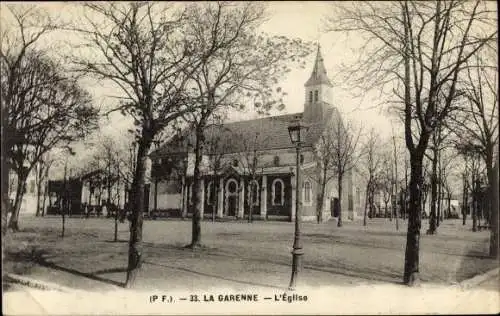 Ak La Garenne Colombes Hauts de Seine, Kirche